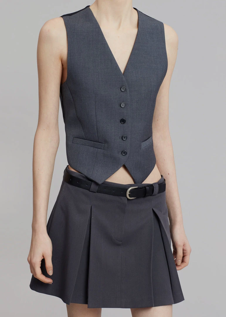 3.another Kitou Mini Skirt - Charcoal CLOTHING 7 3.another Kitou Mini Skirt - Charcoal CLOTHING