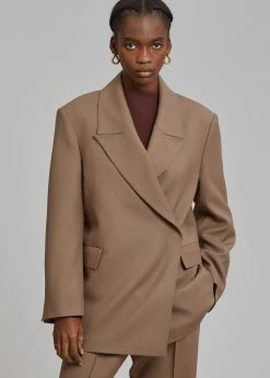 The Frankie Shop Kobus Blazer - Hazelnut