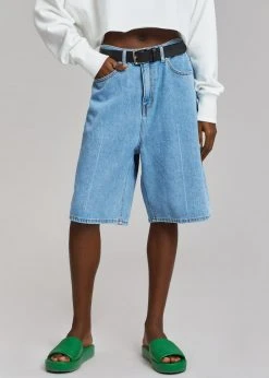 Lake Side Kyra Denim Short - Worn Wash CLOTHING