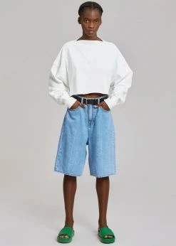 Lake Side Kyra Denim Short - Worn Wash CLOTHING