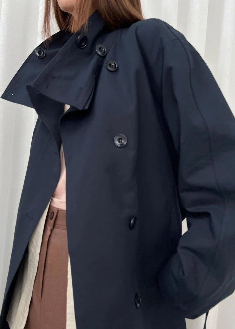 Breathe Laithe Trench Coat - Navy 8 Breathe Laithe Trench Coat - Navy