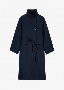 Breathe Laithe Trench Coat - Navy 29 Breathe Laithe Trench Coat - Navy
