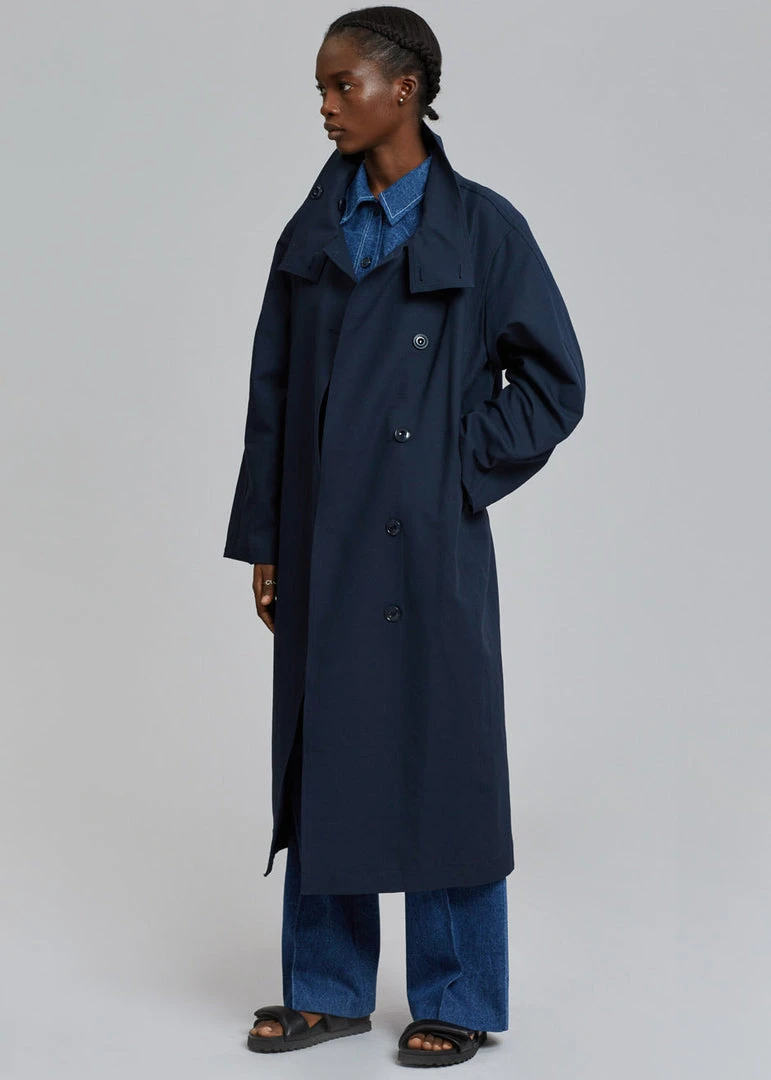 Breathe Laithe Trench Coat - Navy 9 Breathe Laithe Trench Coat - Navy