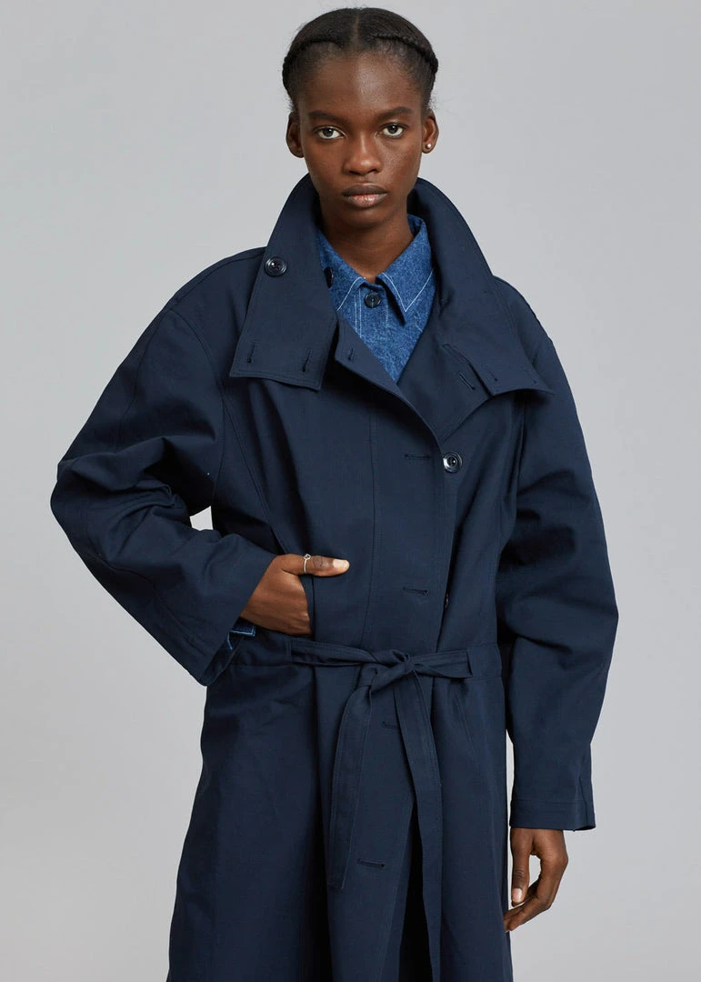 Breathe Laithe Trench Coat - Navy 10 Breathe Laithe Trench Coat - Navy