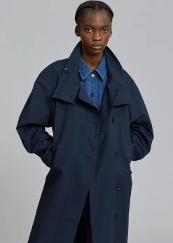 Breathe Laithe Trench Coat - Navy 17 Breathe Laithe Trench Coat - Navy