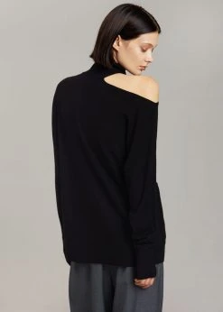Auver_Fit Lana Cut-Out Turtleneck - Black CLOTHING 18 Auver_Fit Lana Cut-Out Turtleneck - Black CLOTHING