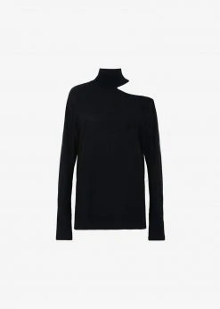 Auver_Fit Lana Cut-Out Turtleneck - Black CLOTHING 19 Auver_Fit Lana Cut-Out Turtleneck - Black CLOTHING