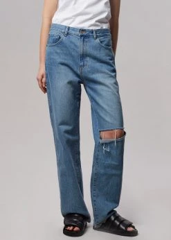 Blossom Laon Ripped Jeans - Worn Wash CLOTHING
