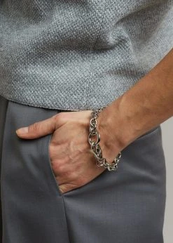 Laura Lombardi Cable Chain Bracelet - Silver ACCESSORIES