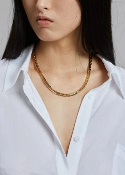 ACCESSORIES Laura Lombardi Greca Necklace - Gold