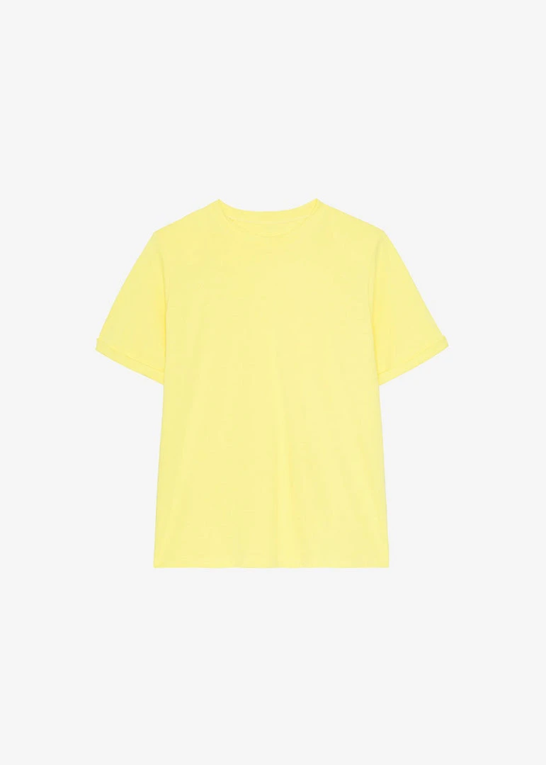 The Frankie Shop CLOTHING Lena Padded Shoulder Tee - Blazing Yellow 5 The Frankie Shop CLOTHING Lena Padded Shoulder Tee - Blazing Yellow