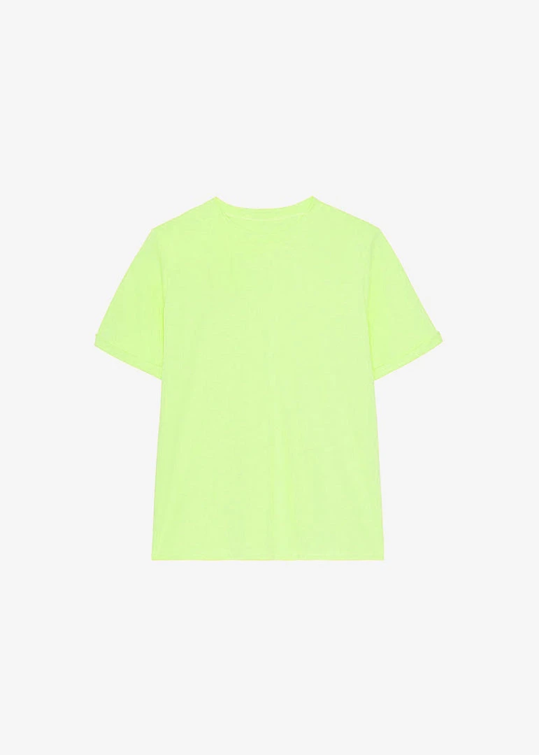 The Frankie Shop Lena Padded Shoulder Tee - Lime 7 The Frankie Shop Lena Padded Shoulder Tee - Lime