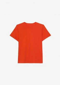 The Frankie Shop Lena Padded Shoulder Tee - Red CLOTHING 17 The Frankie Shop Lena Padded Shoulder Tee - Red CLOTHING