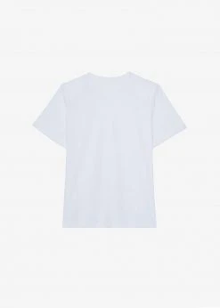 The Frankie Shop CLOTHING Lena Padded Shoulder Tee - Optic White