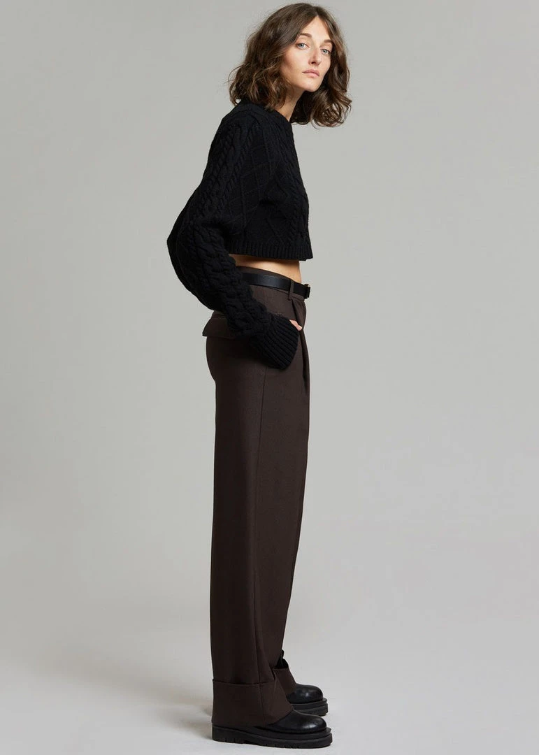 The Frankie Shop CLOTHING Levana Cuffed Trousers - Carafe 5 The Frankie Shop CLOTHING Levana Cuffed Trousers - Carafe