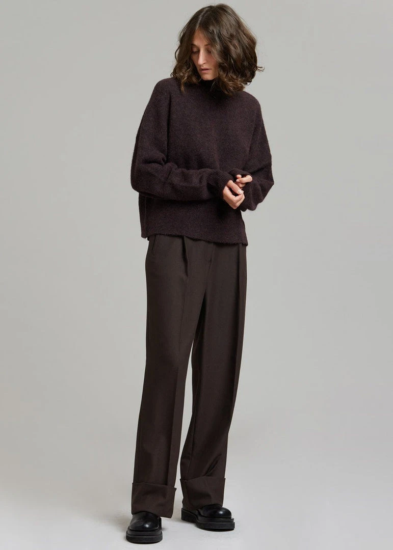 The Frankie Shop CLOTHING Levana Cuffed Trousers - Carafe 8 The Frankie Shop CLOTHING Levana Cuffed Trousers - Carafe