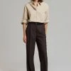 The Frankie Shop CLOTHING Levana Cuffed Trousers - Carafe