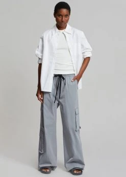 The Frankie Shop Ley Cargo Pants - Grey CLOTHING