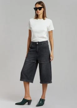 Blossom CLOTHING Liam Recycled Denim Pants - Faded Black Wash