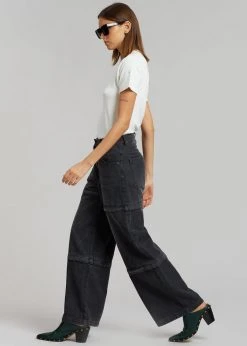 Blossom CLOTHING Liam Recycled Denim Pants - Faded Black Wash