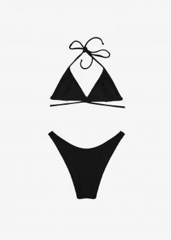 CLOTHING Lido Tredici Rib Swimsuit - Black