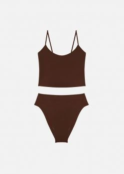 Lido Trentasette Swimsuit - Brown CLOTHING