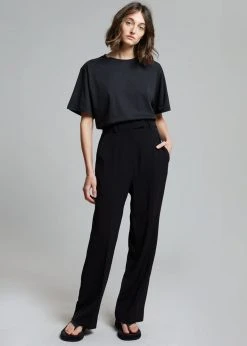 The Frankie Shop Lilou Simple Tee - Black