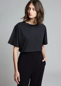 The Frankie Shop Lilou Simple Tee - Black