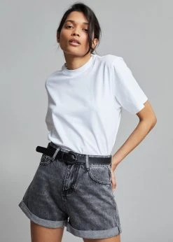 The Frankie Shop Lilou Simple Tee - Optic White