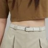3.another ACCESSORIES Lore Leather Belt - Off White