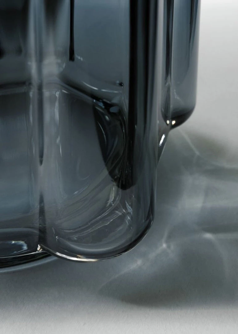 Louise Roe Funki Asymmetric Vase - Blue LIFESTYLE 4 Louise Roe Funki Asymmetric Vase - Blue LIFESTYLE