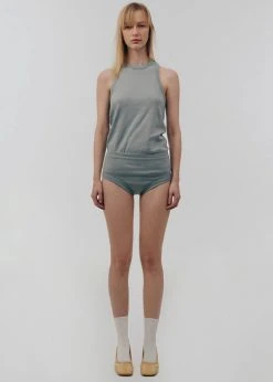 Low Classic Classic Rib Sleeveless Top - Grey