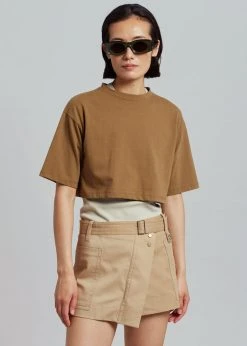 Low Classic Pocket Mini Skirt - Beige CLOTHING