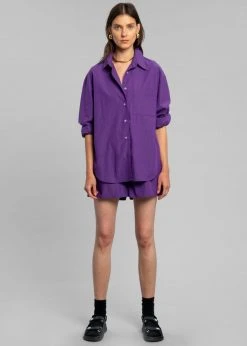 The Frankie Shop Lui Organic Cotton Boxer Short - Berry 12 The Frankie Shop Lui Organic Cotton Boxer Short - Berry