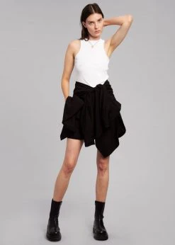 The Frankie Shop CLOTHING Lui Organic Cotton Boxer Short - Black