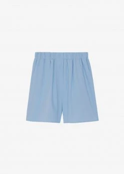 The Frankie Shop CLOTHING Lui Organic Cotton Boxer Short - Blue