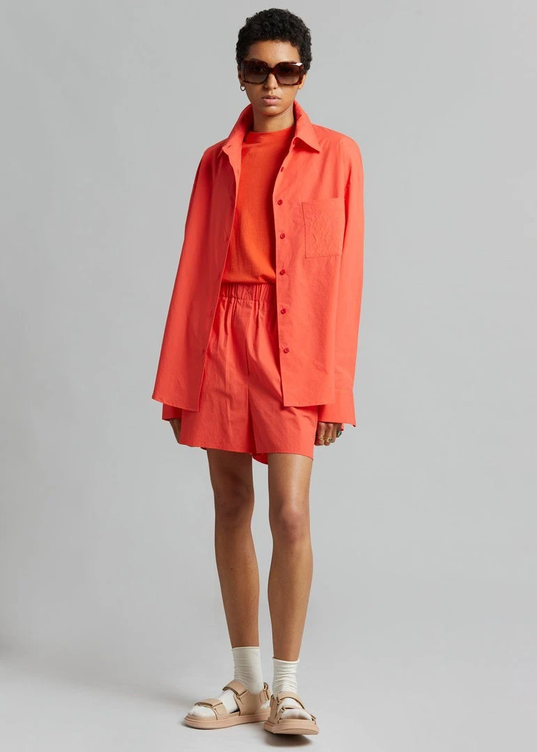 The Frankie Shop CLOTHING Lui Organic Cotton Boxer Short - Chili 3 The Frankie Shop CLOTHING Lui Organic Cotton Boxer Short - Chili