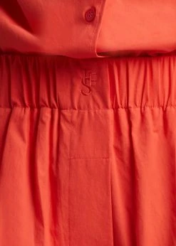 The Frankie Shop CLOTHING Lui Organic Cotton Boxer Short - Chili