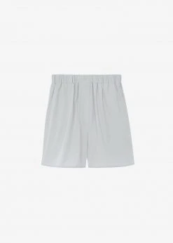The Frankie Shop Lui Organic Cotton Boxer Short - Ice CLOTHING