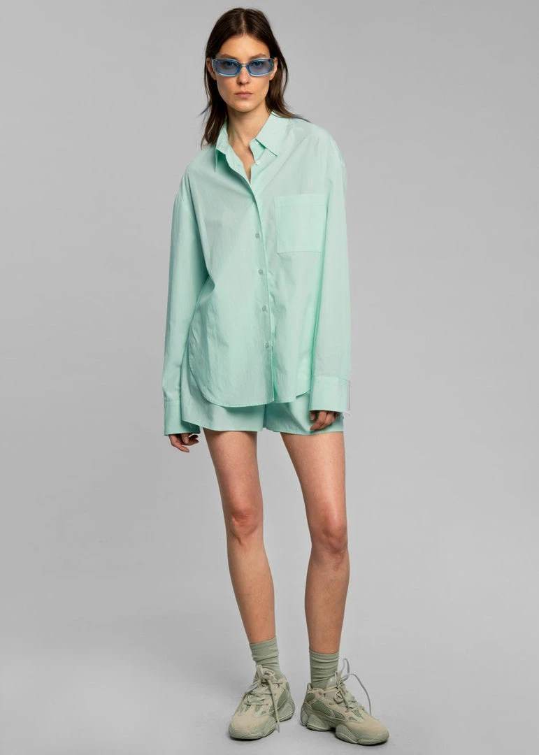 The Frankie Shop CLOTHING Lui Organic Cotton Boxer Short - Menthe 8 The Frankie Shop CLOTHING Lui Organic Cotton Boxer Short - Menthe