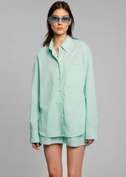 The Frankie Shop CLOTHING Lui Organic Cotton Boxer Short - Menthe 15 The Frankie Shop CLOTHING Lui Organic Cotton Boxer Short - Menthe