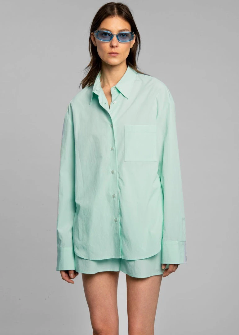 The Frankie Shop CLOTHING Lui Organic Cotton Boxer Short - Menthe 7 The Frankie Shop CLOTHING Lui Organic Cotton Boxer Short - Menthe