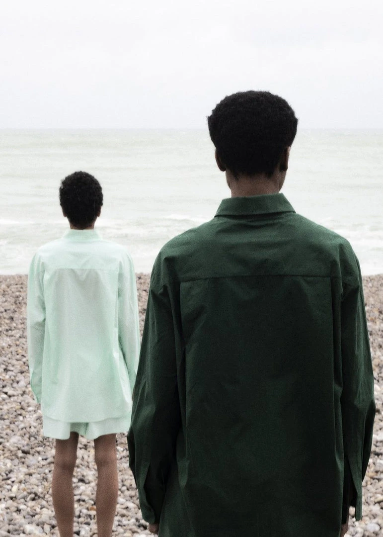 The Frankie Shop CLOTHING Lui Organic Cotton Boxer Short - Menthe 2 The Frankie Shop CLOTHING Lui Organic Cotton Boxer Short - Menthe