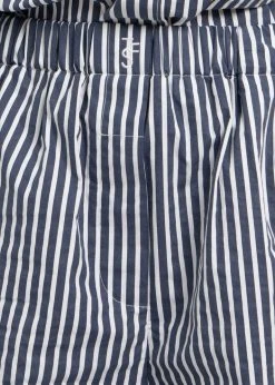 The Frankie Shop CLOTHING Lui Organic Cotton Boxer Short - Navy Stripe