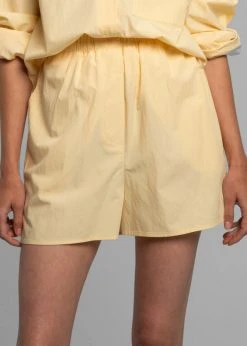 The Frankie Shop Lui Organic Cotton Boxer Short - Pale Yellow CLOTHING 15 The Frankie Shop Lui Organic Cotton Boxer Short - Pale Yellow CLOTHING