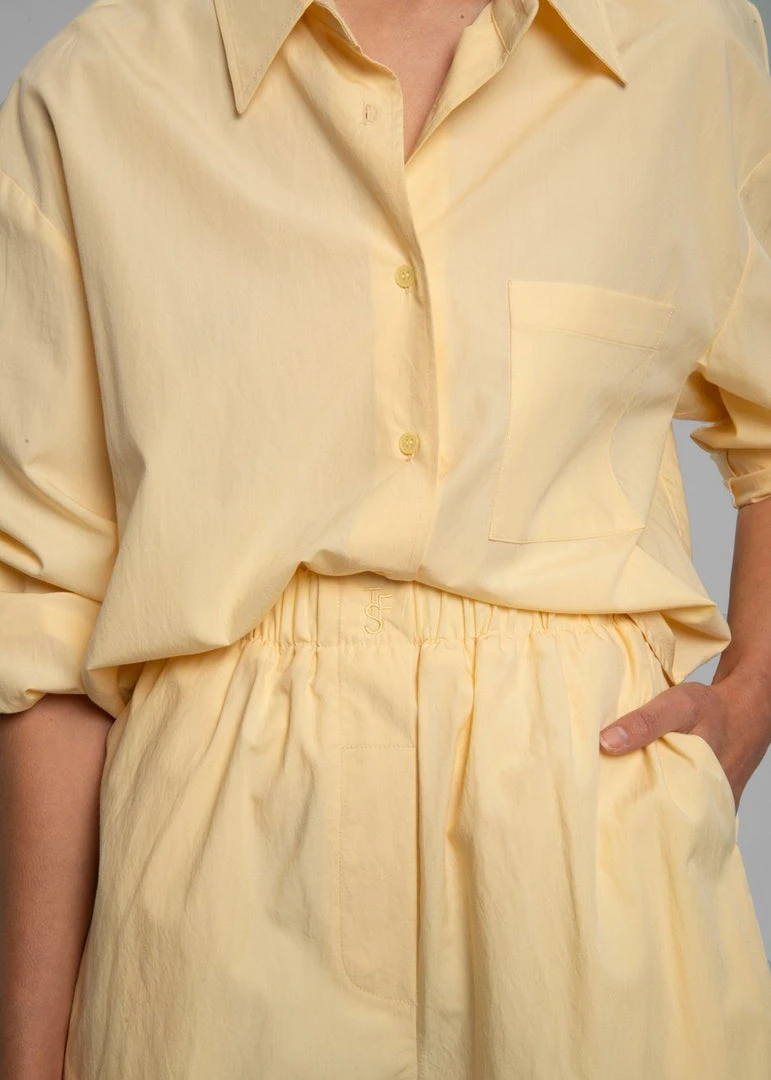 The Frankie Shop Lui Organic Cotton Boxer Short - Pale Yellow CLOTHING 2 The Frankie Shop Lui Organic Cotton Boxer Short - Pale Yellow CLOTHING