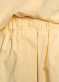 The Frankie Shop Lui Organic Cotton Boxer Short - Pale Yellow CLOTHING 13 The Frankie Shop Lui Organic Cotton Boxer Short - Pale Yellow CLOTHING