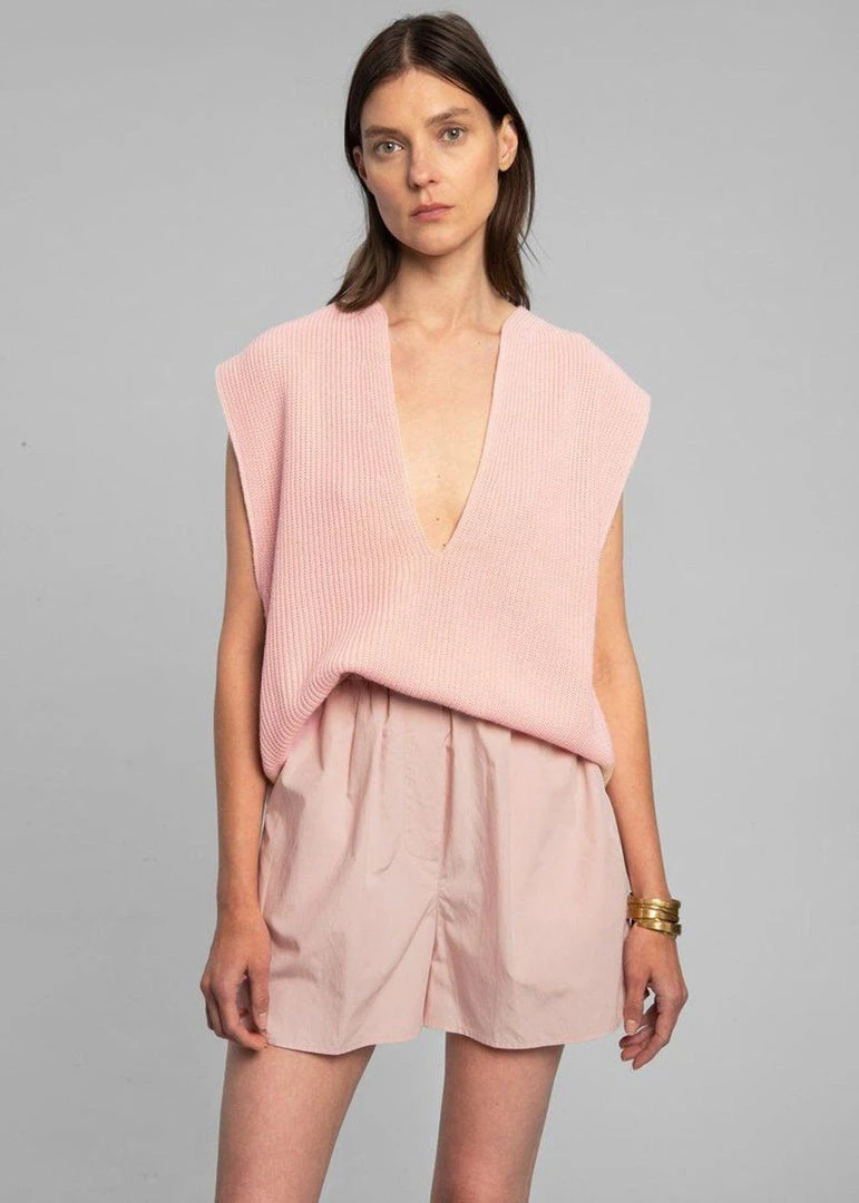 The Frankie Shop Lui Organic Cotton Boxer Short - Rose Water 1 The Frankie Shop Lui Organic Cotton Boxer Short - Rose Water