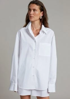 The Frankie Shop Lui Organic Cotton Boxer Short - White