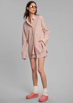 The Frankie Shop CLOTHING Lui Organic Cotton Shirt - Rose Water